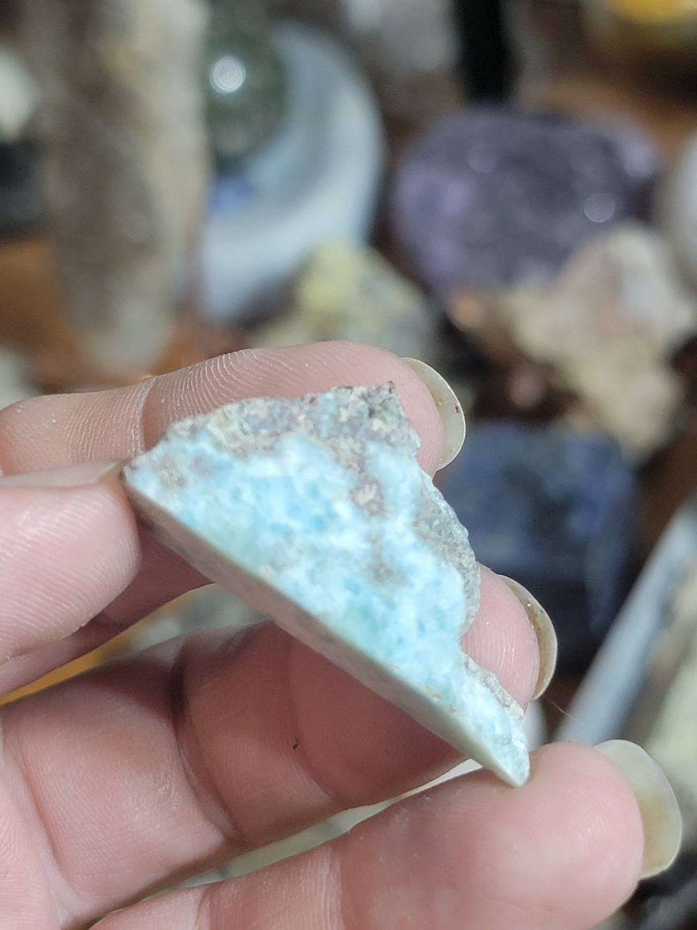 Natural Larimar Raw Stone